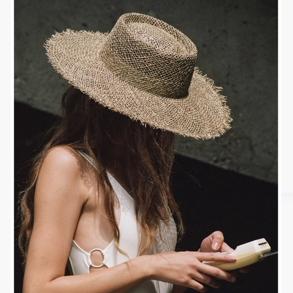 Lack of Color Sunnydip Fray Boater Hat - Picture 3 of 6